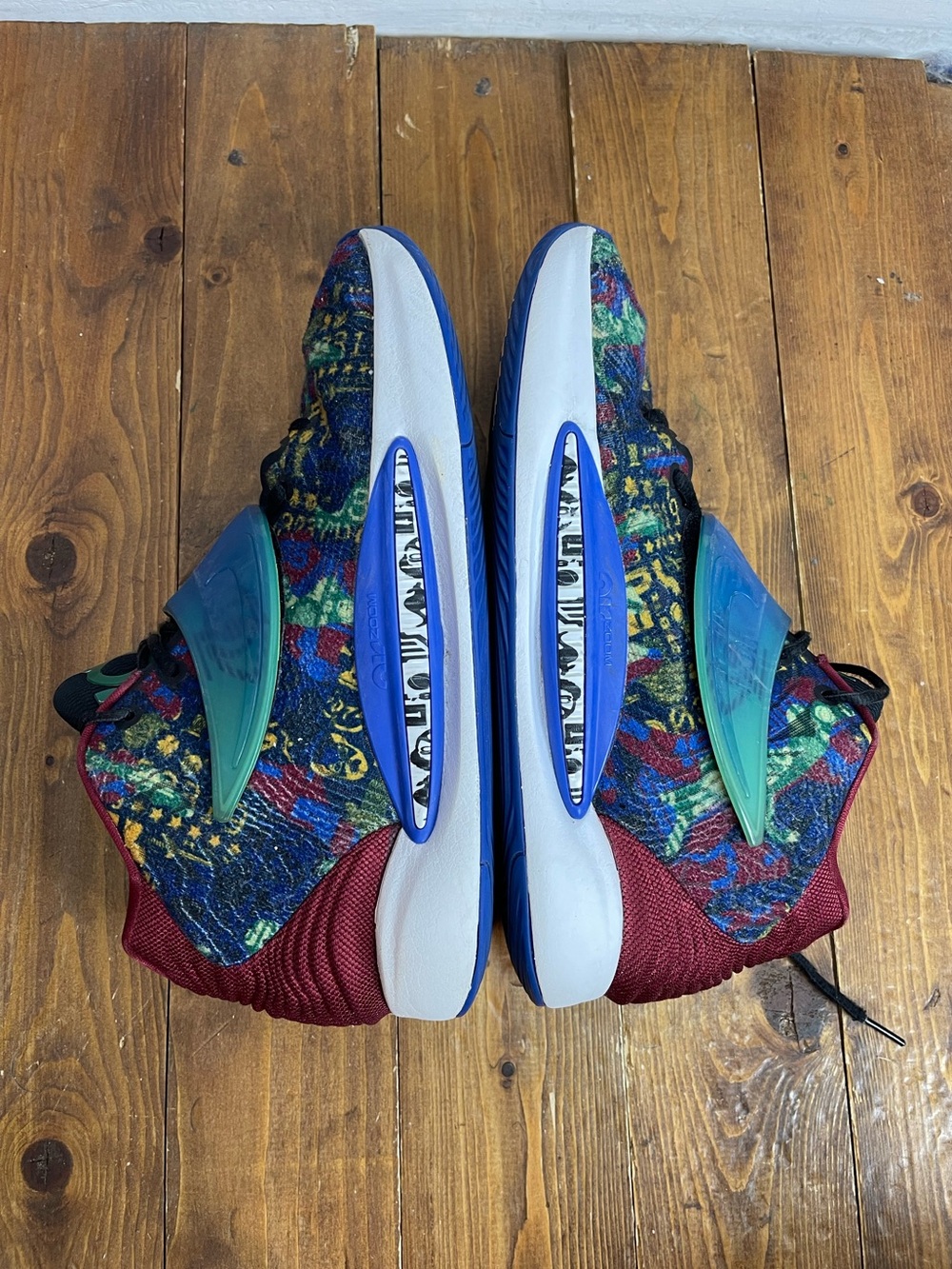 Nike KD 14 NRG ky-D Ron English sapphire melon tint men’s size 10.5 - Picture 6 of 12